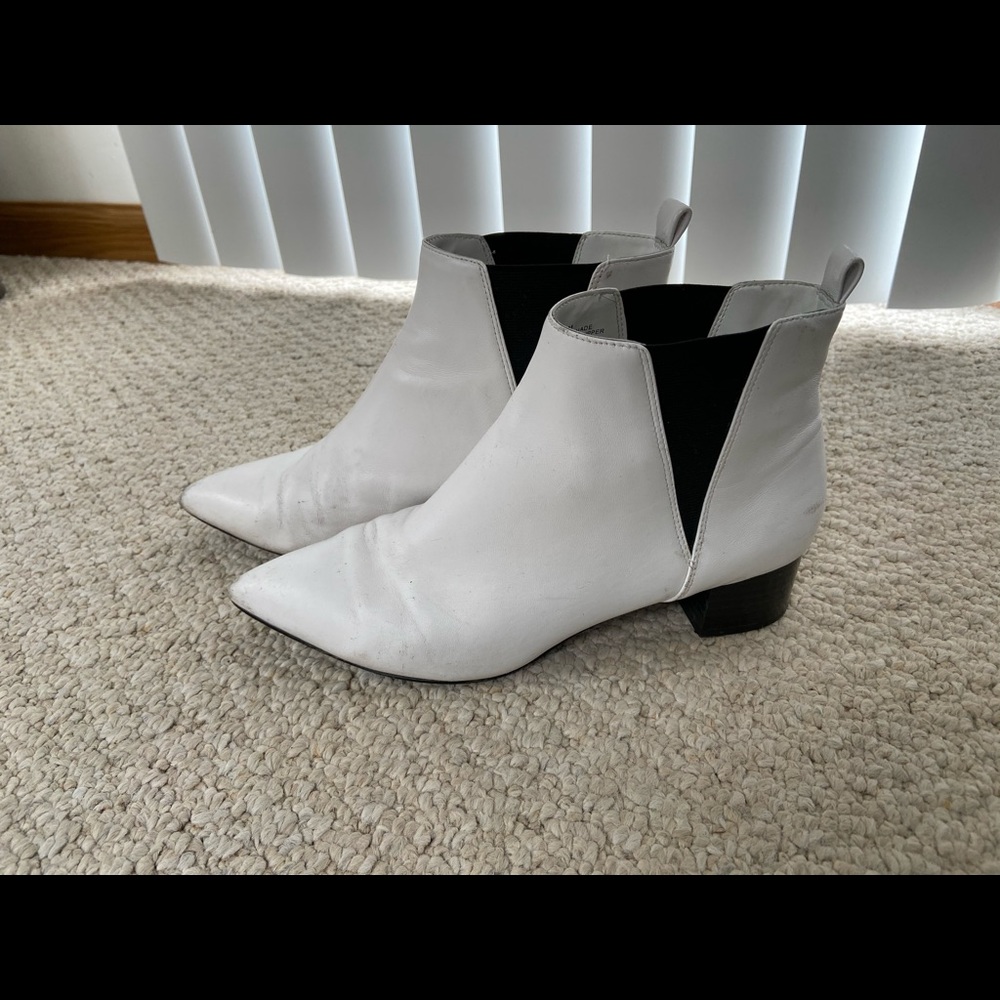 White Nine West Booties